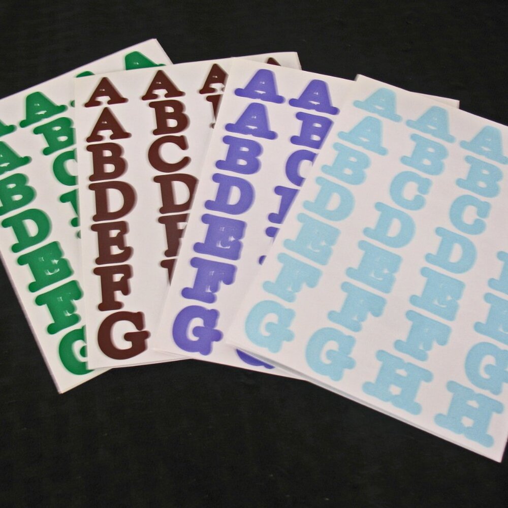 Creative Memories & Making Memories Lot  1 Large,  Green ABC's Alphabet Stickers